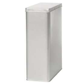 Rechthoekig blik 1,25kg met scharnierdeksel