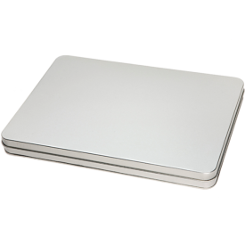 Rechthoekig blik A4 met scharnierdeksel